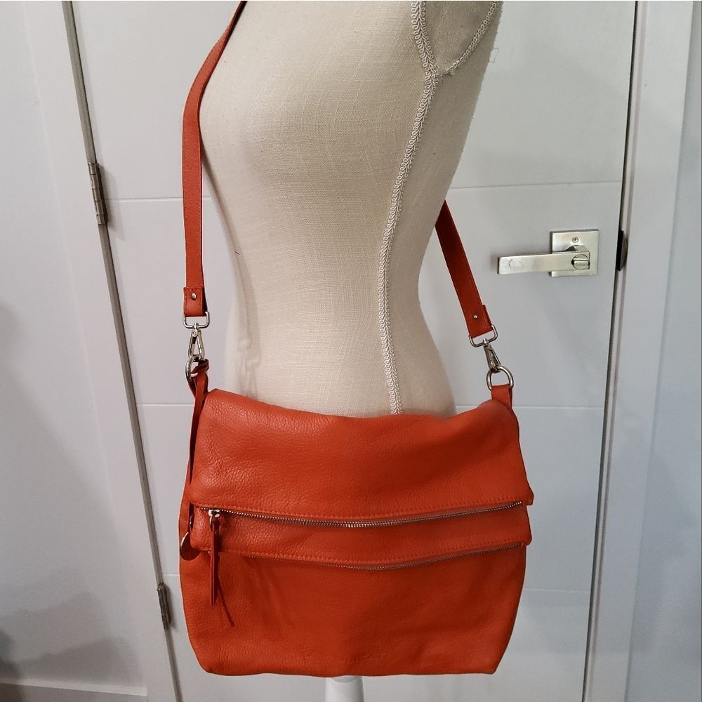 Pulicati Double Flap Leather Crossbody